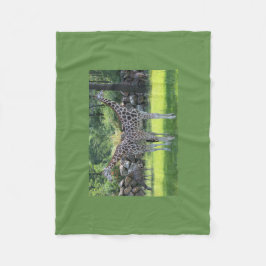 Giraffe Twins Schattige personaliseren Destiny's Fleece Deken