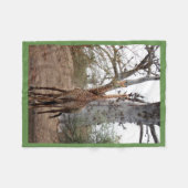 Giraffe Twins Schattige personaliseren Destiny's Fleece Deken (Voorkant (Horizontaal))