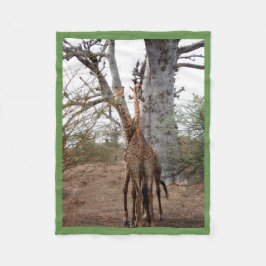 Giraffe Twins Schattige personaliseren Destiny's Fleece Deken