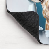 Giraffe uit een papiergat muismat (Hoek)