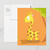 Giraffe uit mijn dierserie briefkaart (Voorkant / Achterkant)