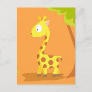 Giraffe uit mijn dierserie briefkaart