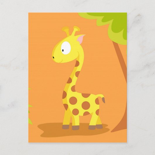Giraffe uit mijn dierserie briefkaart (Voorkant)