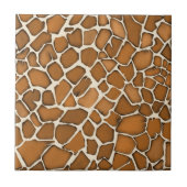 Giraffe Vacht Patroonprint Tegeltje (Voorkant)