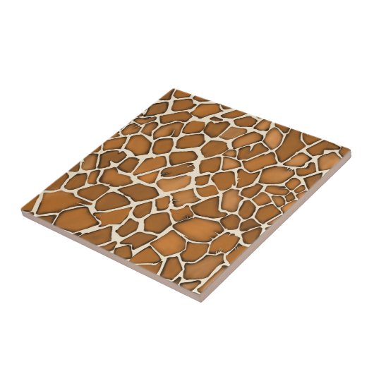 Giraffe Vacht Patroonprint Tegeltje (Zijkant)