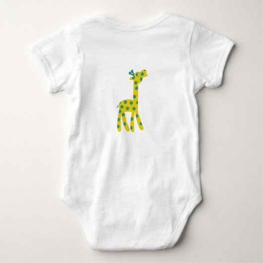 Giraffe Vader Zoon  tekst Romper (Achterkant)