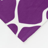 Giraffe van African Violet Safari Fleece Deken (Hoek)