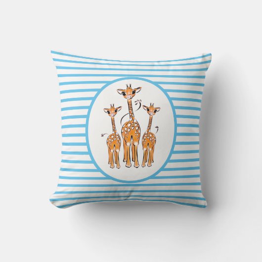 Giraffe van Baby, safari-Sierkussen Kussen (Voorkant)