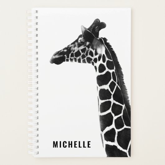 Giraffe van Charcoal Sketch Planner (Voorkant)
