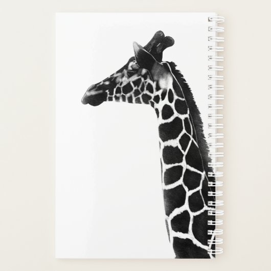 Giraffe van Charcoal Sketch Planner (Achterkant)