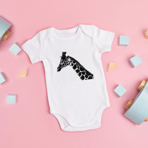 Giraffe van Charcoal Sketch Romper