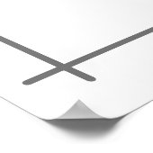 Giraffe van Crochet Baby Nursery Minimalist Wall A Poster (Hoek)