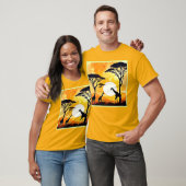 Giraffe van de African Savannah Sunset T-shirt (Unisex)