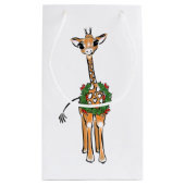 Giraffe van de baby - grof en helder klein cadeauzakje (Achterkant)