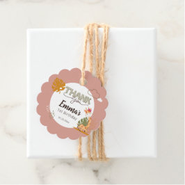 Giraffe van de Baby van de waterverf, Safari Anima Bedankjes Labels