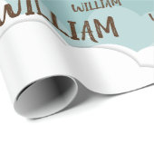 Giraffe van de Baby van de waterverf, Safari Anima Cadeaupapier (Rol Hoek)