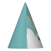 Giraffe van de Baby van de waterverf, Safari Anima Feesthoedjes (Achterkant)