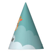 Giraffe van de Baby van de waterverf, Safari Anima Feesthoedjes (Voorkant)