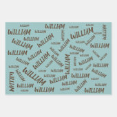 Giraffe van de Baby van de waterverf, Safari Anima Inpakpapier Vel (Voorkant)