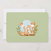 Giraffe van de Baby van de waterverf, Safari Anima Kaart (Achterkant)