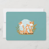 Giraffe van de Baby van de waterverf, Safari Anima Kaart (Achterkant)