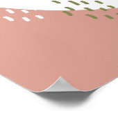 Giraffe van de Baby van de waterverf, Safari Anima Poster (Hoek)