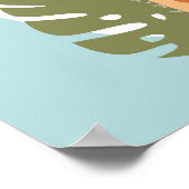 Giraffe van de Baby van de waterverf, Safari Anima Poster (Hoek)