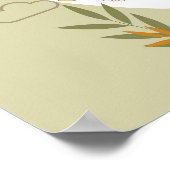 Giraffe van de Baby van de waterverf, Safari Anima Poster (Hoek)