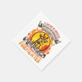 Giraffe van de brandweerman servet (Hoek)