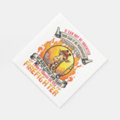 Giraffe van de brandweerman servet (Hoek)