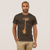 Giraffe van de cartoon en T-shirt van de Friend (Voorkant volledig)