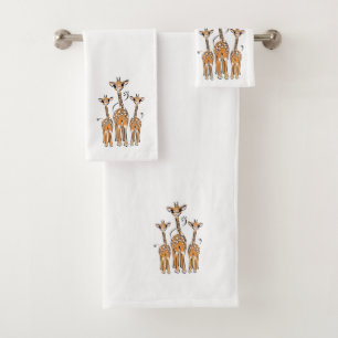 Giraffe van de Cute Baby, safari Bad Handdoek