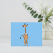 Giraffe van de Cute Baby, safari Briefkaart (Staand voorkant)