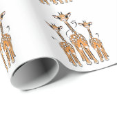 Giraffe van de Cute Baby, safari Cadeaupapier (Rol Hoek)