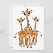 Giraffe van de Cute Baby, safari Kaart (Voorkant)