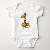 Giraffe van de eerste verjaardag romper (Voorkant)