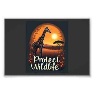 Giraffe van de Savannah Tank Top Foto Afdruk