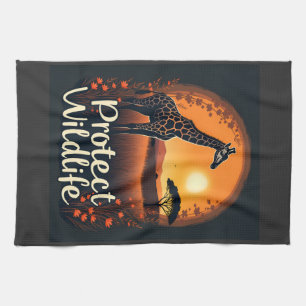 Giraffe van de Savanne Tank Top Theedoek