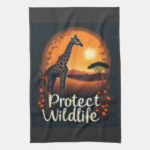 Giraffe van de Savanne Tank Top Theedoek (Verticaal)