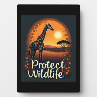 Giraffe van de savanne tanktop fotoplaat