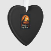 Giraffe van de savanne tanktop ornament (voorkant)