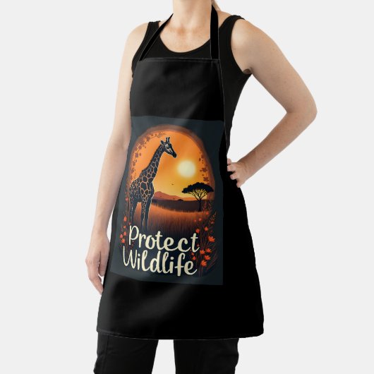 Giraffe van de Savanne Tanktop Schort (Insitu)