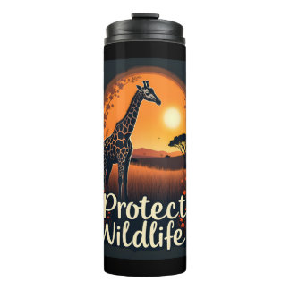 Giraffe van de Savanne Tanktop Thermosbeker