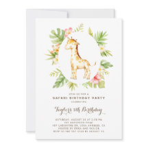 Giraffe van de Tropische Waterverf Safari Kinderen