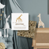Giraffe van het Baby shower van het luidere Raffle Informatiekaartje