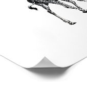 Giraffe van het volledige lichaam van het dier te poster (Hoek)