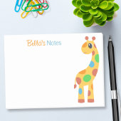Giraffe van kleurrijke Cartoon Post-it® Notes