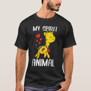 Giraffe van mijn geest Ik hou van je hart Valentin T-shirt