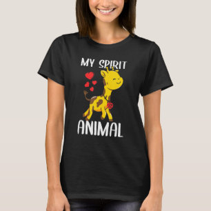 Giraffe van mijn geest Ik hou van je hart Valentin T-shirt
