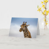 Giraffe van Zuid-Afrika Kaart (Gele Bloem)